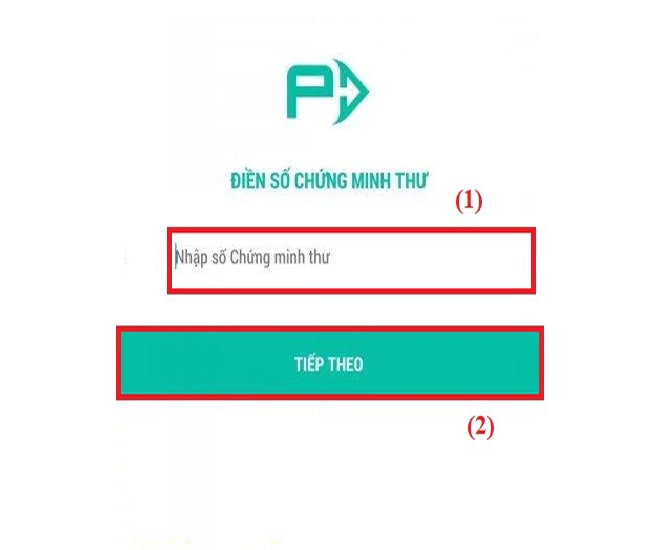 Nhập số chứng minh nhân dân/ căn cước công dân